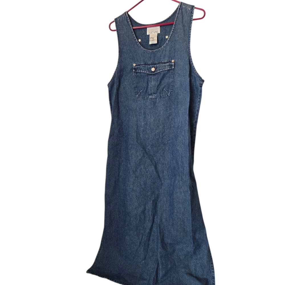 Casey & Max Denim Maxi Dress Sze Medium - Picture 4 of 9